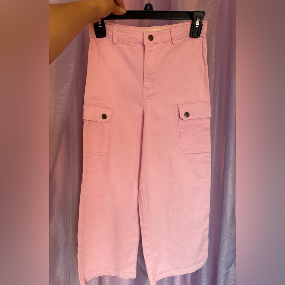 btween Pink Buttoned Pants